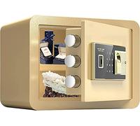 Home Lock Box Office Fingerprint Password Safe Suitable for Home/Travel/School, Alloy Steel Material