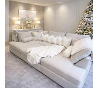 Home & Love Carnaby Cinema U Shape Sofa - Surrey Cream