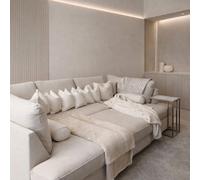 Home & Love Carnaby Cinema U Shape Sofa - Venice Cream