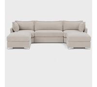 Home & Love Milan Bishop U Shape Cinema Sofa Fixedback Corner Sofa - Cream Home & Love Cream