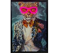 Home Luxe Dapper Leo' Neon LED Wall Art 40 x 60 cm