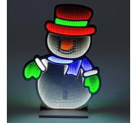 HOME LUXE INTERIOR 60cm Festive Infinity Snowman Light HOME LUXE INTERIOR Multicolor