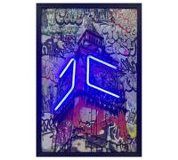 HOME LUXE INTERIOR Big Ben Neon LED Wall Art - London Cityscape, 40x60cm USB Powered | Size: 40x60 cm HOME LUXE INTERIOR Multicolor 40x60 cm