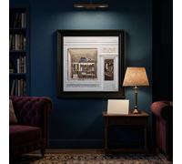 HOME LUXE INTERIOR Dior Fashion Black Step Frame 40x40cm Luxury Wall Art Home Decor Style | Size: 40x40 cm HOME LUXE INTERIOR Black 40x40 cm