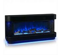 HOME LUXE INTERIOR LED Color Changing Fireplace Heater in Black HOME LUXE INTERIOR Black