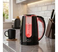 Home Luxe Interiors 1.7L Dual Led Illuminated Kettle - Red & Blue Boiling Indicator