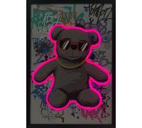 Home Luxe Interiors Cool Teddy Bear Neon Led Wall Art 40 X 60 Cm