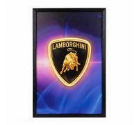 Home Luxe Interiors Lamborghini Logo Neon Led Wall Art 40X60Cm Usb Powered Decor Sign