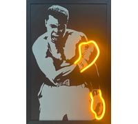 Home Luxe Interiors Muhammad Ali Neon Led Wall Art 40 X 60 Cm