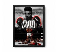 Home Luxe Interiors Muhammad Ali Neon Led Wall Art Usb Powered Boxing Canvas 40X60Cm