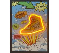 Home Luxe Interiors Yellow Sneaker Neon Led Wall Art 40 X 60 Cm