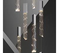 Home Luxury Hotel Light and Luxurious, Nordic Long Restaurant, Bar, Living Room, Empty Floor, Revolving Villa, Large Chandelier of Duplex Building Decor Pendant Li