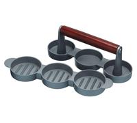 Home Made Aluminium 3 Pieces Shaped Mini Burger Press with Non-stick Coating
