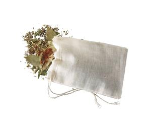 Home Made Cotton Muslin Cloth Pack of 4 Reusable Spice Bags with Fine Mesh