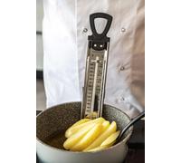 Home Made Deluxe Stainless Steel Cooking Thermometer in Black Home Made Black