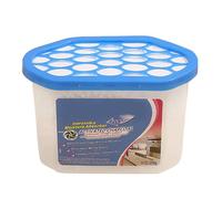 Home Made Makeup 500ml/ 450ml Disposable Odor Eliminator & Dehumidifier For Garage Home Kitchen Bedroom Bathroom Closet Cars And Boats Boxes Dehumidif Shower Scrub Brush with Long (Blue, One Size)