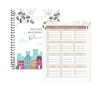 Home Maintenance Log Book - Monthly Organiser Notebook | Management Binder | Monthly Home Improvement Book | Clear Table Design Households Upgrade Record Keeper for Pipeline Inspection Appliance