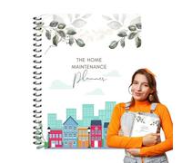 Home Maintenance Log Book, Monthly Renovation Planner, Clear Table Design Record Keeper for Household Upgrades for Organization Tool Property Management Accessory for Owners Renters Longterm Tracking