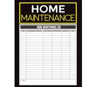 Home Maintenance Log Book: Repair Tracker with Contractor Contacts, Budget Sheets, Monthly Planning Pages, Staff Notes & Organized Space for Every ... Landlords & Anyone Maintaining a Property