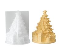 Home Making Mold 3D Christmas Tree Silicone Form | Dimensional Layered Profile, Flexible Opening Design, Seasonal Hobby Project Aid