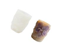 Home Making Mold, Silicone Butterfly Flower Relief Mold, 8 X 9.4cm Size, for Shapes Decoration Project or Decoration Butterfly Flower Wax, Silicone Wax Decoration