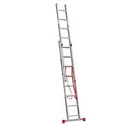 Home Master® 2 Section Extension Ladder | Lightweight Aluminium | Stabiliser Bar | 150kg Weight Rating | EN131 Certified | Size: 2x8