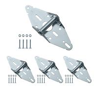 Home Master Hardware #1 Garage Door Hinge Heavy Duty Gauge Hinge Steel with Galvanized Finish - Residential/Light Commercial Garage Door Replacement 4 Pack