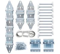 HOME MASTER HARDWARE Garage Door Hinge & Roller Tune Up Kit - Industrial Style, Steel, Zinc Plated Finish