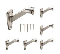 Home Master Hardware Heavy Duty Decorative Handrail Bracket Satin Nickel Finish 6 Pack (Satin Nickel)