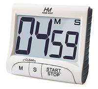 HOME MOST 3" Large Display Kitchen Timer - Digital Timer Magnetic Back Loud Alarm On A Rope- White Cooking Timers For Kitchen Teachers Students Games Kids Meetings- Sports Timers For Workouts Exercise