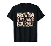 Home Mushroom Farmer Who Grows Gourmet Mushrooms Table Farm T-Shirt