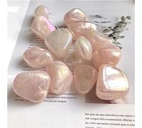 Home Natural Angel Aura Crystal Quartz Tumbled Stones Color Titanium Electroplate Gravel Stones for Christmas Decoration (Color : No.5, Size : Approx 2-3cm)