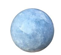 Home Natural Blue Celestite Sphere Quartz Crystal Ball (Size : 9-10cm)
