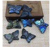 Home Natural Crystal Carving Animals Gemstones Folk Crafts Crystal Labradorite Snake Christmas (Color : 1pc)