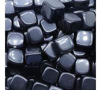 Home Natural Crystal Cube Amethyst Rose Quartz Reiki Polished Aquarium Seven Decoration Collection Gift (Color : Black Rainbow, Size : 16-18mm)