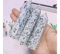 Home Natural Crystal Point Stone Tower Tianshan Blue Quartz Wand Beautiful Ornament for Home Decor Stone Pyramid (Size : 3pcs 7-9cm)