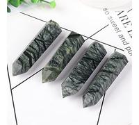 Home Natural Gray Forest Tower Room Decor Aquarium Witchcraft Ornaments Crafts Raw Ore Crystal Point Wand DIY Gift (Size : 70-80mm)