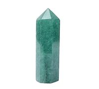 Home Natural Green Strawberry Crystal Point Stone Hexagonal Prisms 50-80mm Obelisk Wand (Size : 50-60mm)