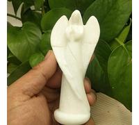 Home Natural Opal Goddess Angel Statue Crystal Opal Lady Body Carved Sculpture Woman Torso (Color : Light Grey)