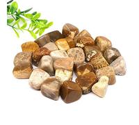 Home Natural Quartz Crystals and Chrysanthemum Stones Tumbled Bulk Gemstones Home Aquarium Decoration (Size : 50g-60g)