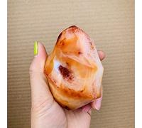 Home Natural Red Agate Torches Carnelian Quartz Crystal Torch Reiki Madagascar Minerals Specimen Gemstone Gifts Decoration (Size : 700-800g)