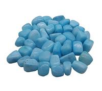 Home Natural Round Stone Blue Aragonite Crystal Tumbled Bulk Specime Gemstones Gem Raw Aquarium Decoration Gift (Size : Nm)