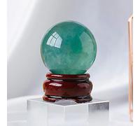 Home Natural Stone Green Fluorite Magic Ball Crystal Sphere Rock Polished Feng Shui Decoration Gift Reiki Gemstone (Color : Green Fluorite, Size : 3.5-4cm)