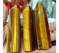 Home Natural Tiger Eye Stone Little Column Crystal Home Decor Gift Reiki Wealth 70-90mm (Size : 1pc)
