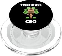 Home Nature tree house minimalist simple CEO treehouse PopSockets PopGrip for MagSafe