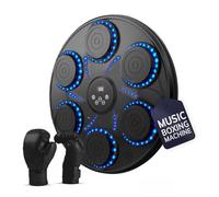 HOME NEATLY Music Boxing Machine for Adults and Children, Wall Mounted Music Punching Machine Training Device with Boxing Gloves, Fitness Equipment with Bluetooth and LED Display, Family Fun for