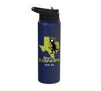 Home of El Chupacabra Texas State American Cryptid Monster Stainless Steel Insulated Water Bottle
