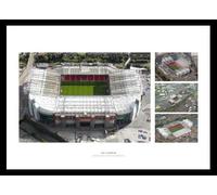Home of Legends Manchester United Old Trafford Stadium Aerial View Framed Photo