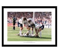 Home of Legends Paul Gascoigne Gazza 'Dentist Chair' Euro 96 18x12 inch Framed Photo