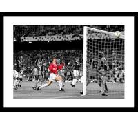 Home of Legends Solksjaer Goal Manchester United 1999 Champions League 18x12 inch Spot Colour Photo